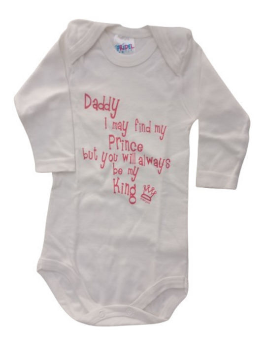Fridel Petit Langärmliges White, Dark Pink