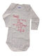 Fridel Petit Langärmliges White, Dark Pink