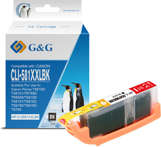 Cartuș Premium G&g Canon Cli-581xxl Negru 1998c001 Cli581xxlbk