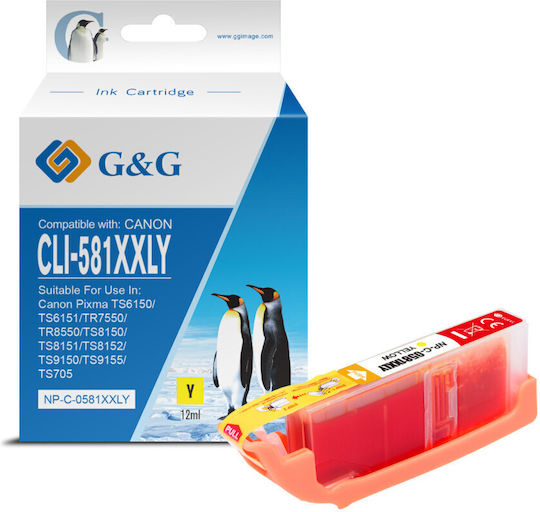 Premium Cartridge G&g Canon Cli-581xxl Y Gelb 1997c001 Cli581xxly