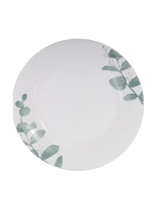 Max Home Plate Desert Glass Green with Diameter 20cm