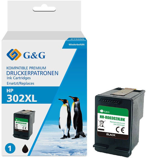 Premium Cartridge G&g HP 302XL Black F6U68AE HP302XL
