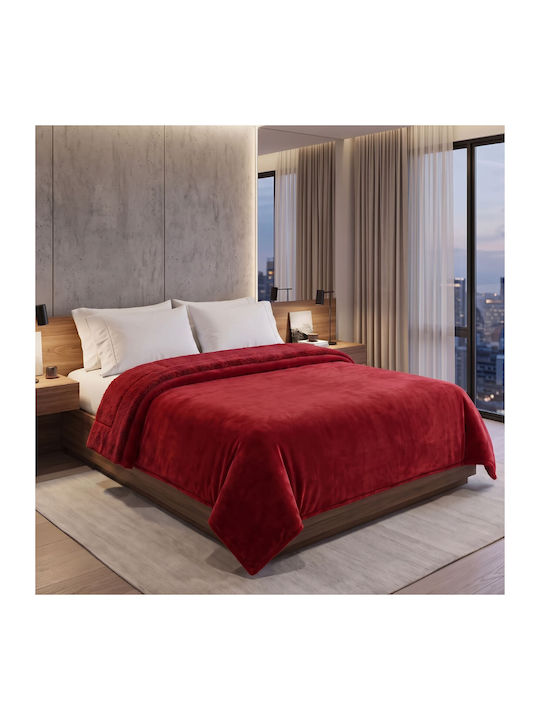 Sherpa Κουβέρτα Fleece Υπέρδιπλη 220x240εκ. Bor...