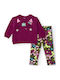 Kids' Set with Leggings Winter 2pcs Magenta