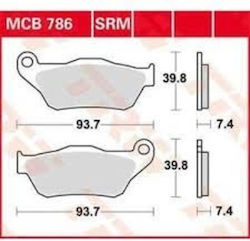 Trw Lukas Mcb786 Front Motorcycle Brake Pads for Xmax250 Xcity250
