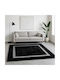 Saray Home Rabbit Luxurius Σετ Μοντέρνα Χαλιά Κρεβατοκάμαρας Μαύρο-ασημί DSN01 BLCSLV 3τμχ