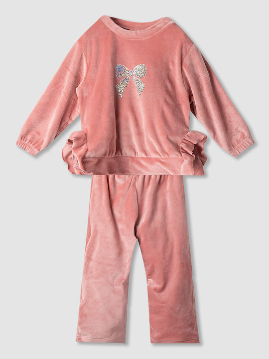 Nek Kids Wear Παιδικό Σετ Φόρμας Πούδρα