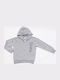 Kids Cardigan with Hood Gray