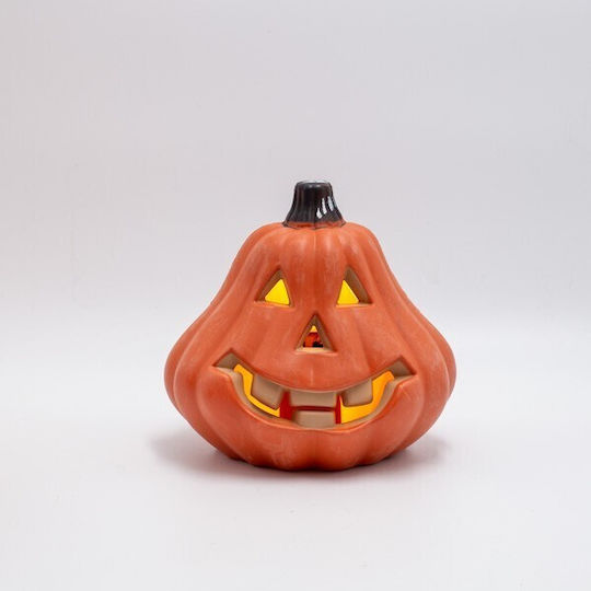 Illuminated Orange Pumpkin Halloween Design Battery 2xAA 6 Warm White LED 16x14x15cm IP20