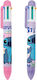 Disney Pens 6 Ink Colors Stitch 2 Designs 0.7mm Ballpoint 000564900 1 Piece