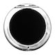 Foxy Makeup Mirror Purse 8.5x8.5cm Black