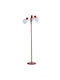 Opviq Floor Lamp H158xW30cm. with Socket for Bulb E27 Red