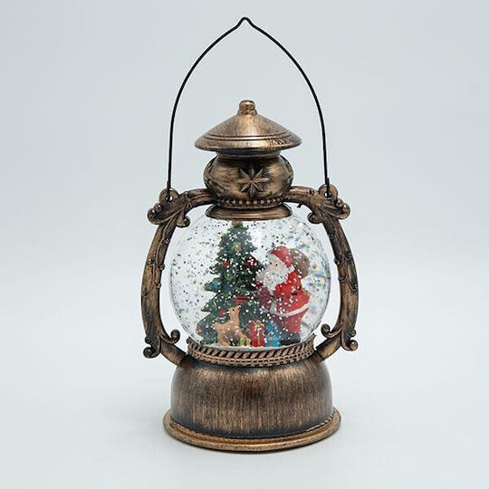 Ampel Weihnachtsmann Wasser Im Inneren Beleuchtet Mit Batterie Timer 14x11x20,50cm