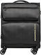 Mandarina Duck Zephyr Βαλίτσα Ταξιδίου Καμπίνας Υφασμάτινη Black με 4 Ρόδες Ύψους 55εκ.