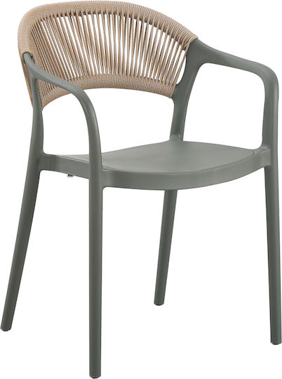 Καρέκλα Olive Green, Μπέζ 56.5x53x80εκ. Καρέκλα Olive Green, Μπέζ 56.5x53x80εκ.