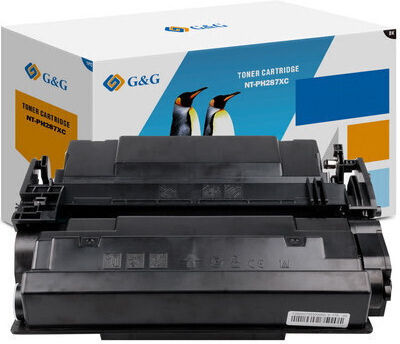 G&g Premium Toner 18k HP 87x Schwarz Cf287x HP87x