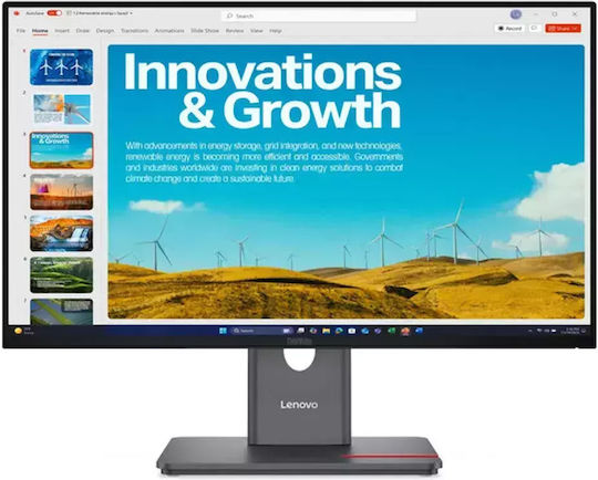 Lenovo ThinkVision P24QD-40 IPS Monitor 23.8" QHD 2560x1440 με Χρόνο Απόκρισης 4ms GTG