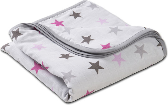 Kidizi Blanket Nursery Swaddling Blankets Cotton Pink 120x120cm
