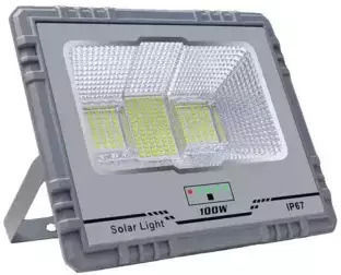 ARlight Ηλιακός Προβολέας LED 100W Ψυχρό Λευκό με Τηλεχειριστήριο