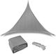 Dalimond Триъгълник Shade Sail Сив С парчета 5м 180гр/кв.м