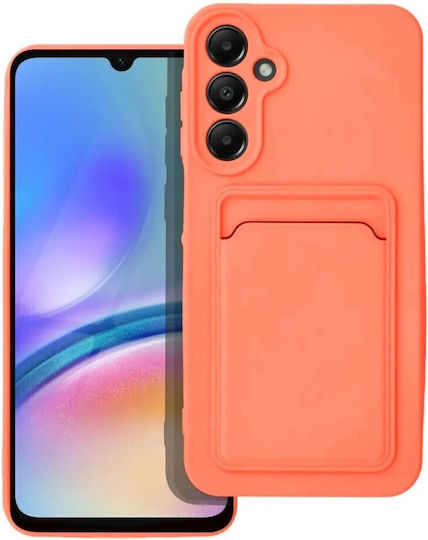 Forcell Umschlag Rückseite Silikon / Gehärtetes Glas Koralle (Galaxy A55Oppo A55 5G)