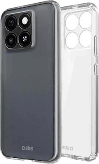 SBS Umschlag Rückseite Silikon Transparent (Oppo A55)