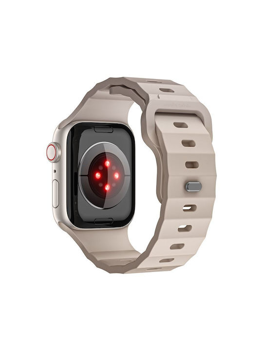 Mobile Origin Λουράκι Σιλικόνης Μπεζ (Apple Watch 44/45/46/49mm - Apple)