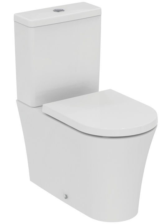 Ideal Standard Тоалетна, стояща на пода с тоалетна чиния с Капак Софт Клоуз Бяла