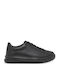 Herren Sneakers Black Leather