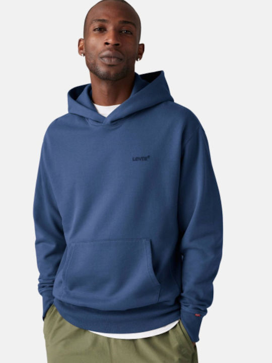 Levi's Authentic Φούτερ με Κουκούλα Μπλε