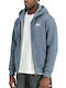 Basic Cardigan With Blue Hood