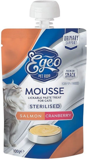 Egeo Pet Food Υγρή Τροφή για Γάτες σε Κονσέρβα με Κοτόπουλο, Σολομό, Βοδινό, Συκώτι, Πατάτες και Μοσχάρι χωρίς Σιτηρά 100gr