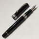 Omas Food Machinery Black Fountain Pen with Black Ink