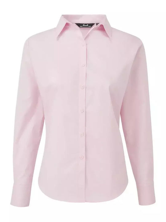 Premier Women's Long Sleeve Shirt Pink