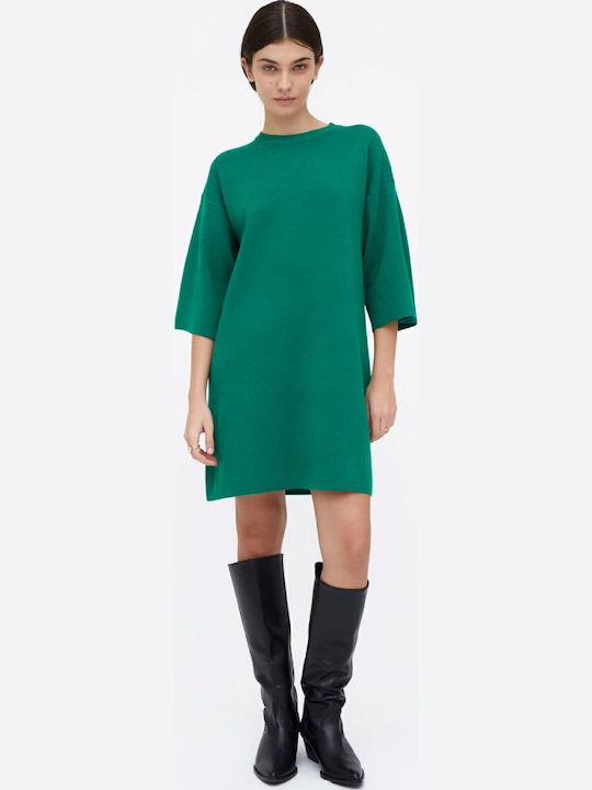 Mini Φόρεμα Πλεκτό Green