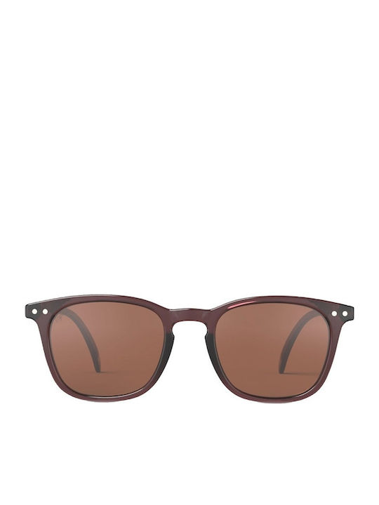 Izipizi E Square Kids Sunglasses with Polarized Lenses Old Leather for 5-10 Years