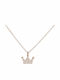 cu design Tiara din Aur roz 14K cu Zirconiu