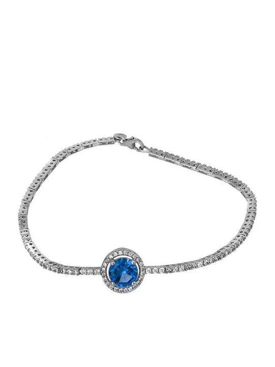Damen Armband Rosette aus Weißgold 9K mit Zirkon Damen Armband Rosette aus Weißgold 9K mit Zirkon