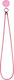 Sbs Silicone Neck Strap For Smartphones Pink
