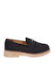 Suede Damen Mokassins in Schwarz Farbe OP16-52-Schwarz
