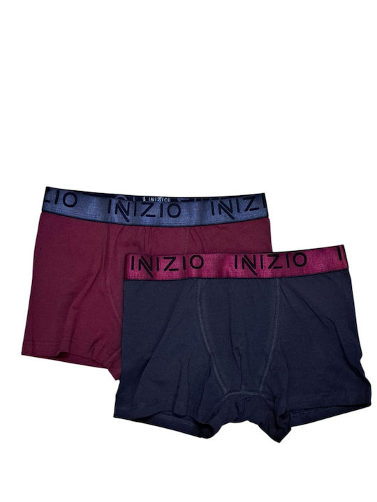 Men's Boxers Bordeaux, Anthracite 2Pack