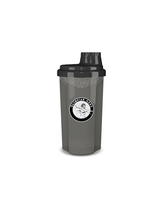 Olympian Gods Smoked Plastic Protein Shaker 700ml Black