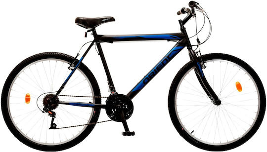 Comfort 26" Schwarzes Mountainbike mit 18 Geschwindigkeiten