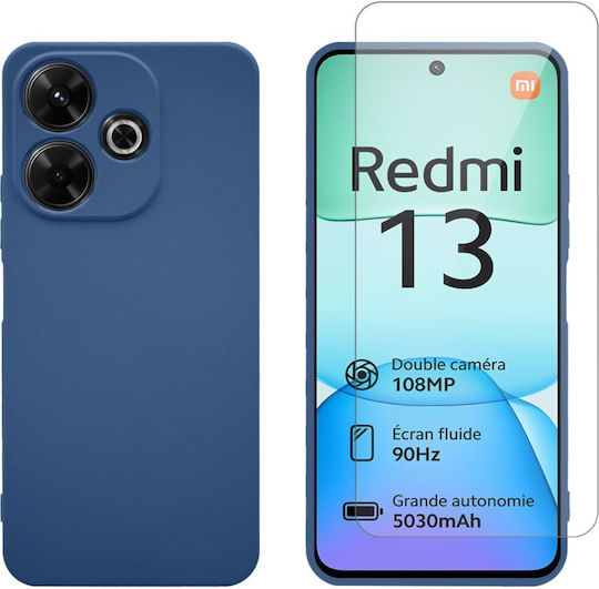 Redshield Set Задна корица Силикон Син (Redmi 13 / Poco M6 4G)