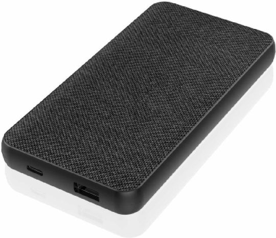 Sandstrom Power Bank 10000mAh 20W με Θύρα USB-A και Θύρα USB-C Μαύρο