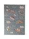Tzikas Carpets 76895-230 Детско килимче Път Син 133x190см