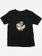 Kinder-T-Shirt Black