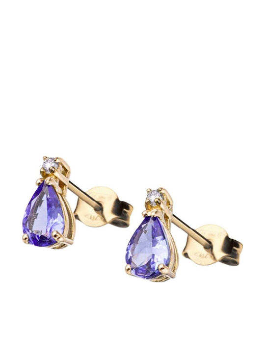 Sorelly Cercei din Aur 14K cu Diamant