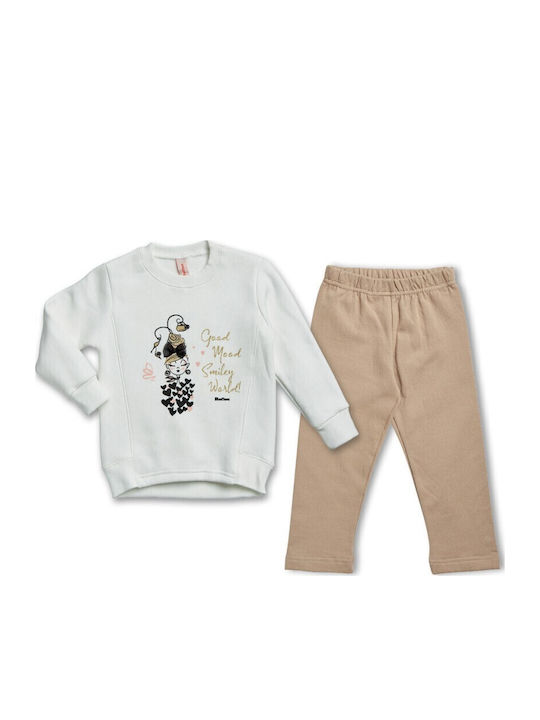 Kids' Set with Leggings Winter 2pcs White