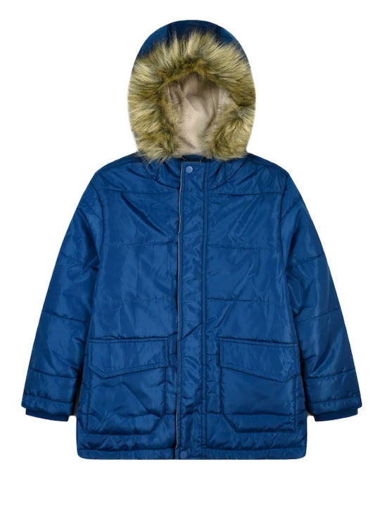 Energiers Kids Casual Jacket with Hood Petrol Blue